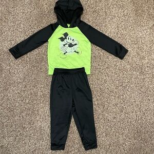 Jumping Beans Black and Green Kids Matching Set